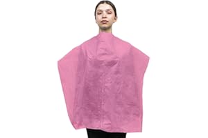 ARESO Capas Desechables de Peluqueria 100 Unidades en Rollo, Capa de Plastico para Tinte de Pelo Mujer y Hombre