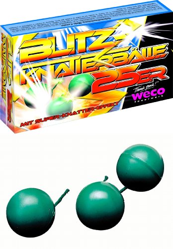 Preisvergleich Produktbild 250 Stück - BLITZ KNATTERBÄLLE - + eine Parkscheibe