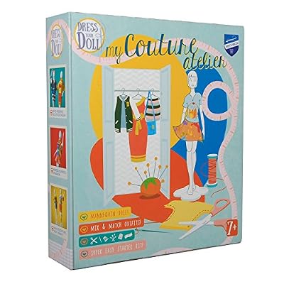 Vervaco Mon Atelier de couture Boîte habiller votre poupée Tenue CE qui la rend Ensemble, Multicolore