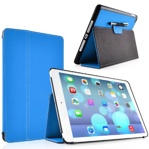 JAMMYLIZARD | Horizon Hülle für [ iPad Air 5. Generation ] Smart Cover mit automatischer Schaltfunktion, BLAU