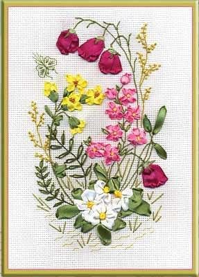 Ribbon Embroidery Kit by Panna C-0760 Woodland Fantasy
