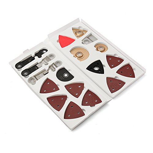 BABAN 37 tlg Oszillierenden Multitool Sägeblätter für Fein Multimaster Bosch Dewalt Makita - 2