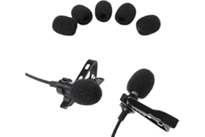 Gszfsm001 5 x sfera rotonda lavalier microfono spugna parabrezza spugna parabrezza apertura 6 mm