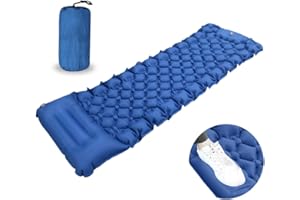 BIHEE Materassino Campeggio Autogonfiabile, 8 cm di Spessore Ultraleggero Gonfiabile Materassino Trekking Materasso Lettino per Campeggio Escursionismo e viaggi, Alpinismo, Esterni
