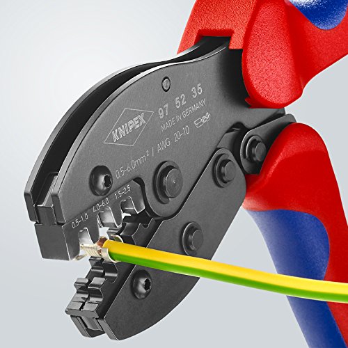 Knipex 97 52 35 PreciForce: Crimpzange für unisoliert-offene Steckverbinder - 4