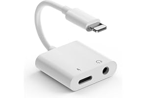 OLIVERIA Adapter Lightning na jack 【Certyfikat MFi】 adapter iPhone, słuchawki, adapter do iPhone'a AUX i kabel audio 3,5 mm, konwerter gniazda słuchawkowego 3,5 mm, adapter do iPhone 14/13/12/11