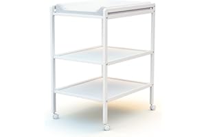 AT4 - Fasciatoio 2 prateleiras ESSENTIEL legno ESSENTIEL - Bianco - 54 x 74 x 94 cm