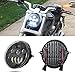 Produktbild Suparee LED Frontleuchte LED Scheinwerfer 17CM 60W 12V für Harley Davidson VRSCA V-Rod VRod 02-16 (schwarz)