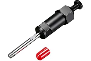Kraftigt smörjmedel rengöringsverktyg med M6 M8-adaptrar (10 mm lång) | Klar härdad fettuppbyggnad, universell adapterpassform, robust metallkropp, stadigt ergonomiskt grepp, för mekanikverkstäder