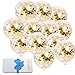 Produktbild Gold Confetti Ballons 20 Stück, 12 Zoll Gold Konfetti Party Ballon Party Hochzeit Dekoration und Vorschlag