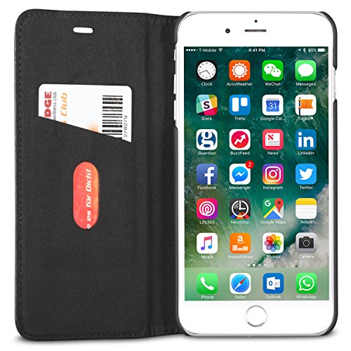 KANVASA Funda iPhone 8 Plus Funda iPhone 7 Plus Tipo Libro Piel Negra Case Cover Carcasa Plegable Cartera Pro en Piel Aut ntica Premium para Apple iPhone 8 Plus 7 Plus - con Cierre Magn tico KANVASA Funda iPhone 8 Plus Funda iPhone 7 Plus Tipo Libro Piel Negra Case Cover Carcasa Plegable Cartera Pro en Piel Aut ntica Premium para Apple iPhone 8 Plus 7 Plus - con Cierre Magn tico