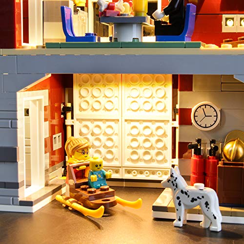 LIGHTAILING-Set-di-Luci-per-Creator-Expert-Winter-Village-Fire-Station-Modello-da-Costruire-Kit-Luce-LED-Compatibile-con-Lego-10263-Non-Incluso-nel-Modello