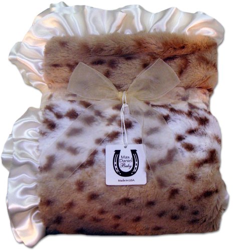 Max Daniel Animal Prints Baby Throw (Snow Leopard)