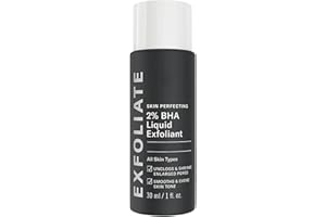 TONGYEND 2% BHA Liquid Exfoliant - Face Exfoliating Peel Fights Blackheads & Enlarged Pores - Face Exfoliator BHA Toner - Smooth & Even Skin Tone - Combination & Oily Skin - 30 ml