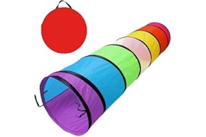 EIMZU Spieltunnel,Spieltunnelzelt für Kinder, Pop Up Spieltunnel,Faltbarer Spieltunnel für Jungen Mädchen Haustiere Spielen Drinnen Draußen Garten Spiel(180cm x 48cm)