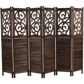 Paravent Jaipur 200 x 183 cm Mangobaumholz Indische Trennwand