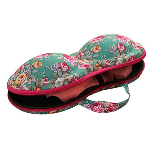 Switchali Tragbare BH Aufbewahrungsbox Organizer Bra Lingerie Unterwäsche Fall Organizer Floral Gedruckt Multicolor
