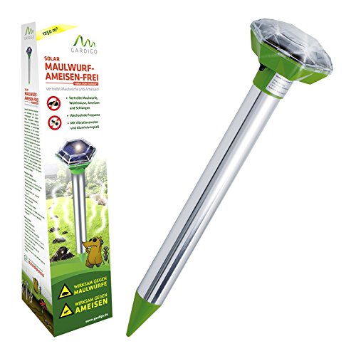Gardigo Solar Maulwurf-Ameisen-Frei Diamant Vibration, Maulwurfschreck, Ameisenschreck, Maulwurfvertreiber, Wühlmausschreck - 6