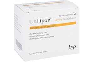 KÖHLER PHARMA GMBH UNILIPON 600 mg Filmtabletten 100 St