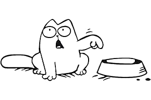 ‎TRADERCAT tradercat Auto Aufkleber Simons Cat - nach Links guckend 27,5cm - Sticker für alle Oberflächen - Fenster, Seitenspiegel, Heckscheibe, Motorhaube, Fahrzeug – mit Anleitung (Schwarz)