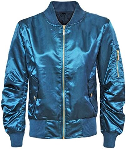 AMBER APPAREL NEW LADIES MA1 SATIN ARMY FLIGHT LIGHTWEIGHT BOMBER BIKER WOMENS SUMMER RETRO JACKET