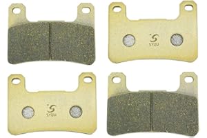 S SYUU Motocicleta Fibra de cobre delantero y trasero Pastillas de freno Compatible con Suzuki GSXR 600 GSXR 750 (2004-2010) GSXR 1000 (2004-2011) FA379FF