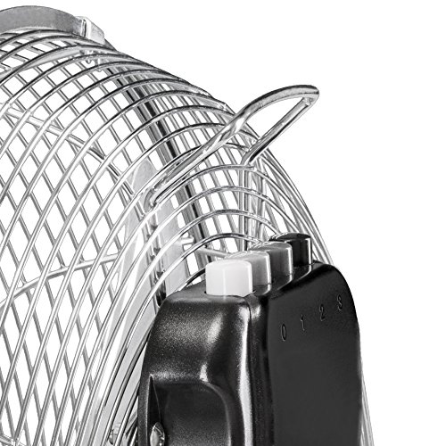 TROTEC Bodenventilator / Windmaschine TVM 14 | 70 Watt Leistung | Durchmesser 35 cm | 3 Geschwindigkeitsstufen | Chrom-Design | inkl. Tragegriff - 9