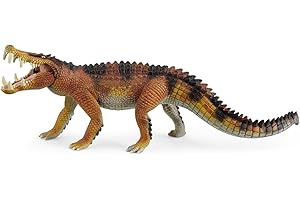 SCHLEICH Dinosaurs | Kaprosuchus 15025 | detailgetreuer Dino mit beweglichem Kiefer | tolles Geschenk für Mädchen und Jungen Dinosaurier Spielzeug ab 3 Jahre | 22 x 7 x 8 cm