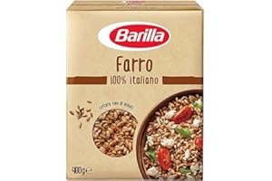 3x Barilla Farro 100% italienisch Dinkel Lecker, gesund und eine Quelle für Ballaststoffe Mittelmeerküche 400g