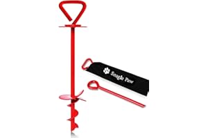 SNAGLE PAW Heavy Duty Dog Stake Anchor Spike for Outdoor Tie Out, for Small, Medium or Large Dogs