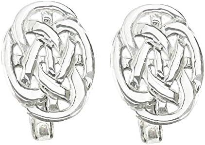 925 Sterling Silver Celtic Oval Cufflinks - Traditional Mystic Knot Design - Gift Boxed for your Man