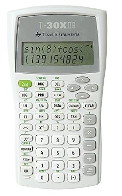 Texas Instruments Calculatrice TI30X-IIB 82 x 155 x 19 mm (Blanc) (Import Allemagne)