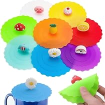 Accessori Cucina Creative 6 Coperture Per Tazze LATRAT In Silicone - Forma Farfalla, Anti Polvere, Anti Versamento Tappi Per Tazze - 9