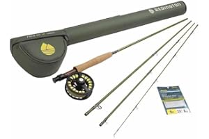 Redington Fliegenfischer-Set, Fliegenrute und Rollen-Kombination, Fliegenschnur, Tragetasche