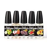 Salcar® 10 Pack 10ml E-Liquid für E-Zigarette, 0,0mg Nikotin, Apfel, Ananas, Banane, Blaubeere, Orange, Pfirsich, Traube, Wassermelone, Kirsche, Kiwi-smoothie - 