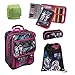 Produktbild Familando Monster High Schulranzen Schulrucksack Set 5tlg. Federmappe gefüllt Schlamper Turnbeutel MHCP8300