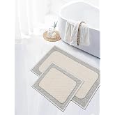 My Evilla Naturel Pamuklu Kilim Yıkanabilir Banyo Paspası Seti 2'li Klozet Takımı 60x100-50x60cm 7034