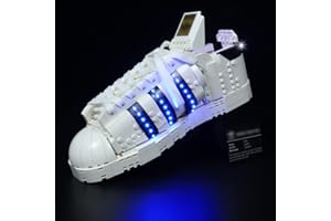 LocoLee Led Lighting Kit for Lego Adidas Originals Superstar Trainers,Decoration Light Set for Lego 10282 Adidas Collectible Shoes Building Blocks Model,Creative Home DéCor DIY Projects,No Lego