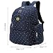Diaper Bag Mummy Backpack Large Capacity Waterproof Multifunctional Fit Stroller (Blue+Point)