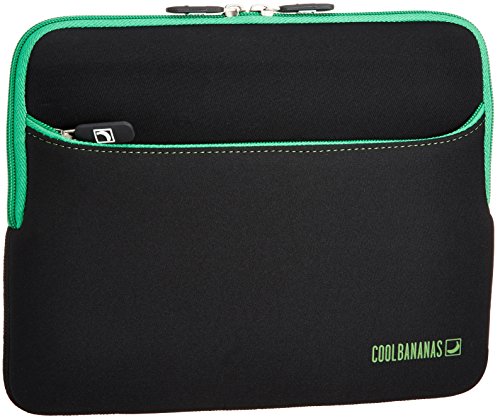 COOL BANANAS RainSuit Hülle für das Apple iPad 2, 3, 4 | zusätzliche Tasche für Zubehör | Sleeve aus hochwertigem Neopren für perfekten Schutz | wasserabweisend und stoßfest | Case in Farbe Grün