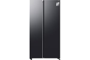 Samsung 655L Net Capacity BeSpoke AI Refrigerator Side by Side AI Energy Mode, Black, RS70F65Q1FAE
