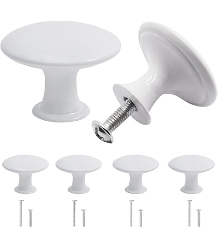 2 Piezas IKEA HISHULT Tirador De Porcelana Blanco/Cepillado – Distancia 128mm (902.652.46) Nuevo