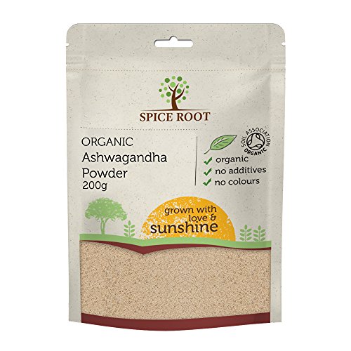 Poudre d'Ashwagandha bio 200g (Withania somnifera, Ashwagandha Powder) - Qualité Premium, Certifié biologique | Vegan | Ayurveda