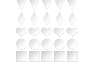 SOFPLATE 1 scatola 250 pezzi 5 stili Piccole Piastrelle A Specchio Mosaico Piastrelle A Specchio Autoadesive Mini SpecCHIs Acrilici Adesivi per Pareti Casa Cucina Camera Da Letto Decorazione Forniture