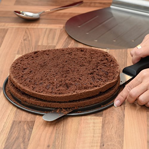 Chefarone Winkelpalette Set mit XL Streichpalette und zwei Winkelpaletten – Leichtes Dekorieren im Handumdrehen – Tortenzubehör aus Edelstahl zum Backen für Fondant und Kuchen - 3