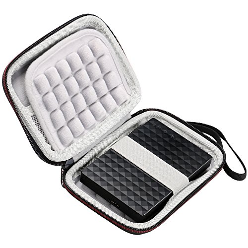 LTGEM EVA Festplattentasche für WD Western Digital My Passport Ultra , Elements SE/Toshiba Canvio Basics 1 TB /Seagate Backup/Transcend 2 TB /Kingston MLWG2/RAVPower FileHub Externe Festplatte-schwarz