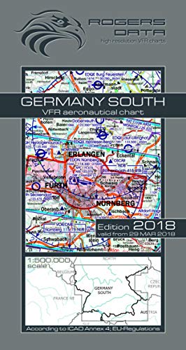 Preisvergleich Produktbild Rogers Data Luftfahrtkarte Deutschland Süd 1:500k 2018