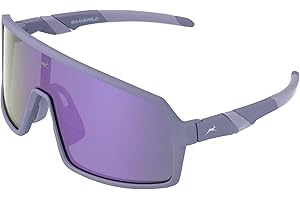 Gamswild WJ4024 Kinderbrille Sonnenbrille (5-12 Jahre) Sportbrille, Fahrradbrille, Skibrille super leicht, Jungenbrille Mädchenbrille kids | grün | lila | blau | GAMSKIDS