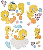 Größe: Tweety schläft auf Wolke: 23,5 cm breit und 27,5 cm hoch - die Motive werden auf 3 Folien jeweils 31 cm * 31 cm geliefert