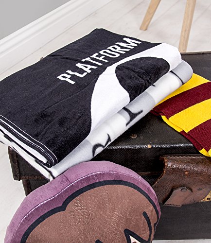 Harry-Potter-Handtuch-Schwarz-und-Wei-140-x-70-cm
